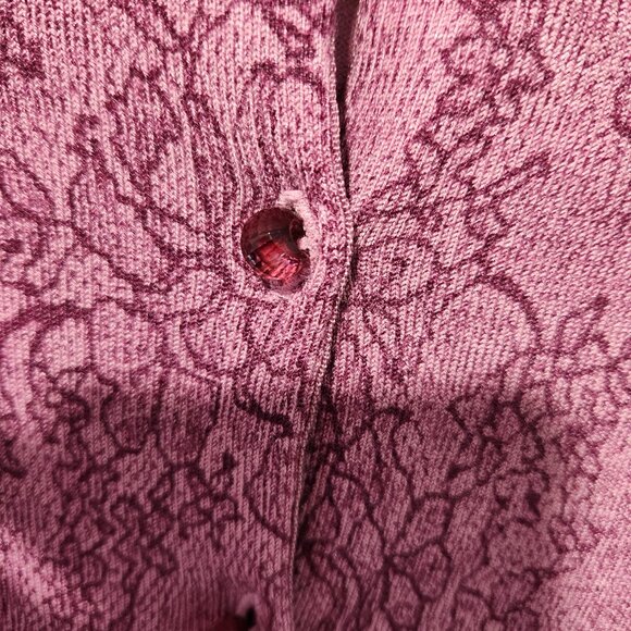 Judith Hart Collection- Cardigan Long Sleeve Sweater in Pink/Purple - Medium - Picture 3 of 4